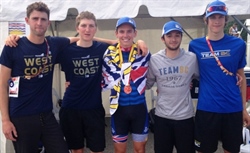 Bronze for Team BC in the men's cycling road race 